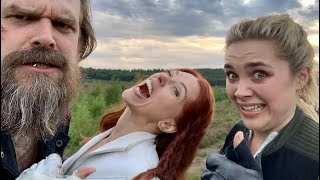 Funniest Black Widow interview clips with Scarlett Johansson Florence Pugh amp David Harbour [upl. by Neitsabes]