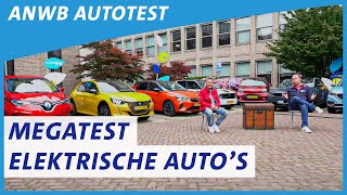 Elektrische auto MEGATEST Deze 11 EV’s krijgen allemaal subsidie  ANWB Autotest [upl. by Aneloc]