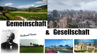 Ferdinand Tonnies Gemeinschaft and Gesellschaft [upl. by Adikram742]