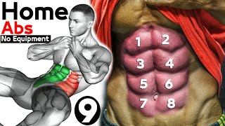 9 Abdos workout Home Excersice  Maniac Muscle [upl. by Nyssa]