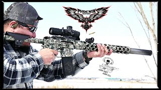 Phoenix Weaponry Integrally Suppressed AR 15 Review  Morgan  Juan Shot Juan Kill [upl. by Lucy748]