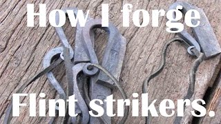 Blacksmithing How I forge a flint striker [upl. by Kavanaugh430]