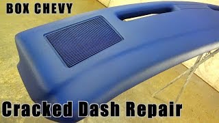 Cracked Dashboard Repair With Fiberglass BOX CHEVY CAPRICE DASH RESTORE How To Fiberglass Dash Pad [upl. by Lauer343]