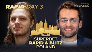 Superbet Poland Rapid amp Blitz  Rapid Day 3  Grand Chess Tour [upl. by Atin]