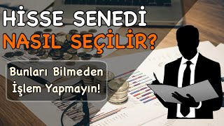 Hisse Senedi Analizi Nasıl Yapılır  Temel Analiz Eğitimi [upl. by Neau]