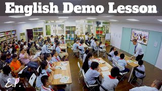 English Demo Lesson with commentary [upl. by Ainahs]