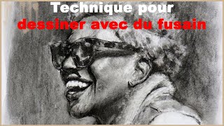 Comment Dessiner Un Portrait Au Fusain [upl. by Nallac]