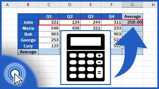 How to Calculate an Average in Excel [upl. by Giavani]