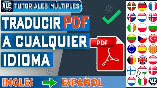 Como Traducir Un Documento Pdf De Inglés A Español [upl. by Pegasus]