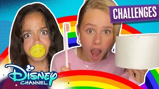 Ruth amp Rubys Sleepover  Quarantine Games amp Smoothie Challenge  Disney Channel [upl. by Wight]