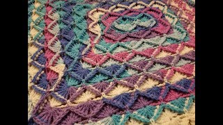 The Bavarian Stitch Blanket Crochet Tutorial [upl. by Tillman]