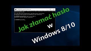 Jak złamać hasło w Windows 8 8110 [upl. by Ahseeyt902]