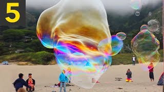 Top 5 Giant Bubbles  Unbelievable [upl. by Llehsad156]