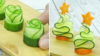 Cucumber amp Carrot decoration ideas  Thaitrick [upl. by Hinkle]