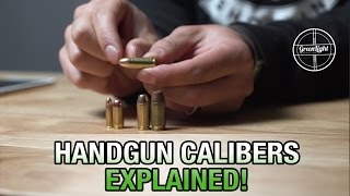 Basic Handgun Calibers Explained  SemiAutomatic Ammo Breakdown [upl. by Chryste]