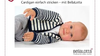 Babyjacke Cardigan einfach stricken  Stricken für Anfänger [upl. by Annawyt861]