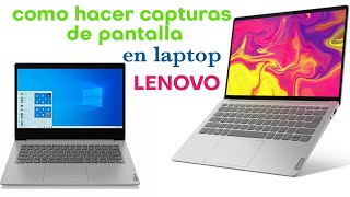 como hacer una captura de pantalla en laptop LENOVO 2021 FÁCIL [upl. by Boris299]