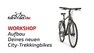 Aufbauvideo CityradTrekkingrad fahrradde [upl. by Poucher]