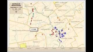 Battle Of Brandywine  Overall Battle Animated Map [upl. by Akisej]