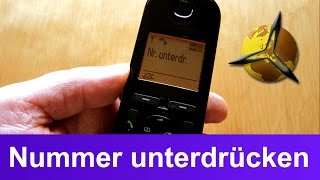 Telefon Anzeige Nummer  Telefonnummer unterdrücken [upl. by Helsa456]