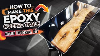 How To Make THIS Epoxy Coffee Table  Resin Tutorial DIY [upl. by Mahau]