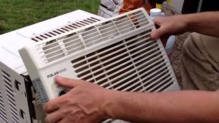 How To Clean A Window Air Conditioner Correctly [upl. by Carver]