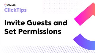 Invite Guests and Set Permissions ClickTips [upl. by Hplodnar430]