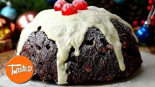 Christmas Pudding Biscuit Cake Recipe  Christmas Recipes  Holiday Desserts  Twisted [upl. by Maurizio]