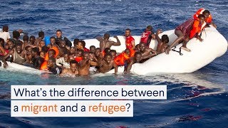 The Difference Between a Migrant and a Refugee [upl. by Stoddart531]