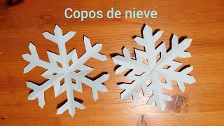 Copos de nieve de papel paso a paso [upl. by Mcdermott]