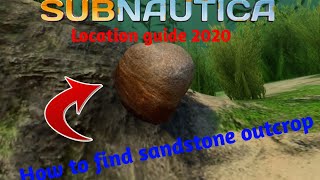 How to find sandstone outcrop in subnautica  bluebeam [upl. by Ellehctim]