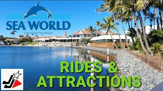 SEAWORLD  GOLD COAST THEME PARK  Rides amp Attractions [upl. by Riella]