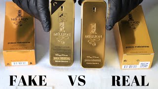 Fake vs Real 1 Million Paco Rabanne Perfume [upl. by Aicirtam314]