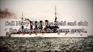 Anchors Aweigh 1906 Lyrics Song of the US Navy [upl. by Marabel]