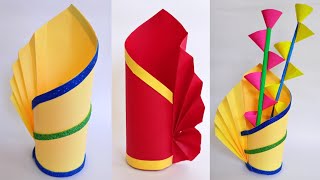 DIY Paper Guldasta Kagaj ka guldasta गुलदस्ता Guldasta banane ka tarika Easy Paper Craft Flower [upl. by Yeargain]