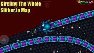 I CIRCLED THE WHOLE SLITHERIO LOBBY  Circling the Whole Slitherio Map Epic GamePlay Part 6 [upl. by Warila]