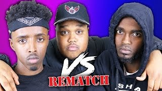 EPIC 1V1 RAP BATTLE  DARKEST MAN V AJ THE REMATCH [upl. by Yddur497]