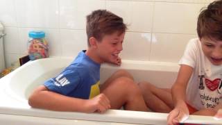 ICE BATH CHALLENGE 1 With questions [upl. by Ecinert]