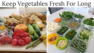 How To Keep Vegetables Fresh For Long  Vegetable Storage Tips [upl. by Neely201]