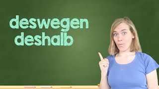 How to Say quotThats whyquot  deswegen • deshalb • darum • daher  B1B2 mit Jenny [upl. by Aurthur]