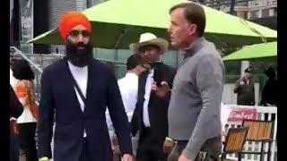 Jagmeet Singh applauds brother for confronting mans racism at MuslimFest [upl. by Orual439]