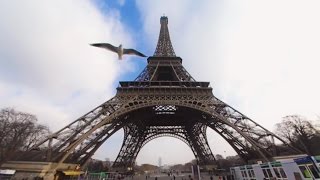 360 VR Tour  Paris  Eiffel Tower  Tour Eiffel  All levels  Air panoramic view  No comment tour [upl. by Tem52]