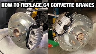 How To Replace C4 Corvette Brakes [upl. by Ferde226]