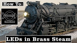 How To Install a LED in a Headlight of a Brass Steam Locomotive [upl. by Ijneb]