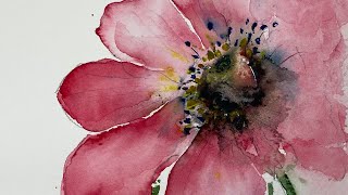 Tips On How To Paint Flowers In Watercolour [upl. by Nitsug731]