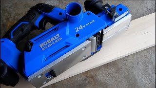 Kobalt 24Volt Max Brushless Handheld Planer Item 1694004 Model KPL 124B03 [upl. by Anidem]