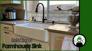 Farmhouse Sink Installation [upl. by Anivek871]