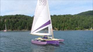 10ft Tryst trimaran first sail [upl. by Nannie]