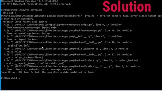 SOLVED How to solve ImportErrorDLL load failed The specified module could not be found [upl. by Nadbus]