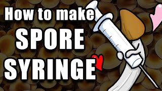 How to Make a Spore Syringe from Spore Print [upl. by Ellenaj]